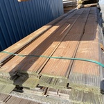 Ca. 59x Douglas Wisselsponning/Halfhoutsrabat, 18x190mm, lengte 400cm